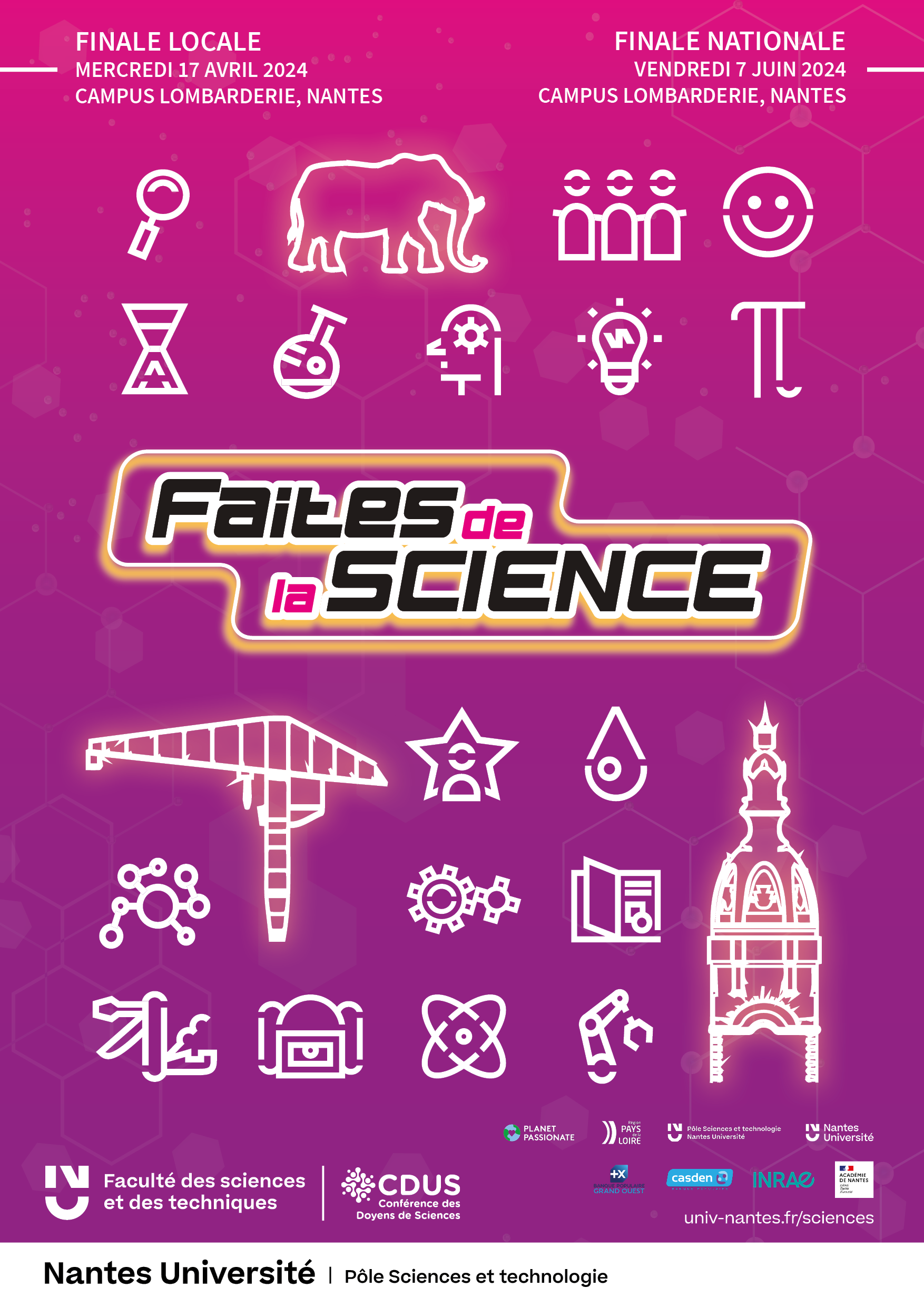 affiche concours Faites de la Science - Sponsors