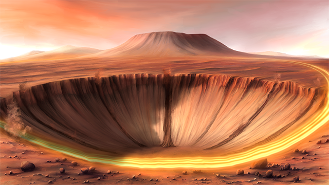 Sur Mars, les grands séismes déclenchent des avalanches de poussière