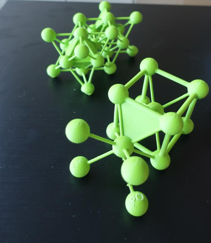 réseaux cristalins imprimés en 3D
